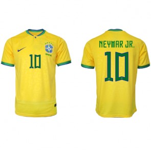Brazil Neymar Jr #10 Domaci Dres SP 2022 Kratak Rukavima